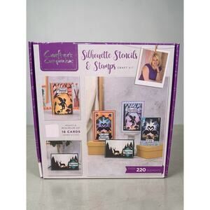 Crafter's Companion "Silhouette Stencils & Stamps" Craft Kit #43 Open Box